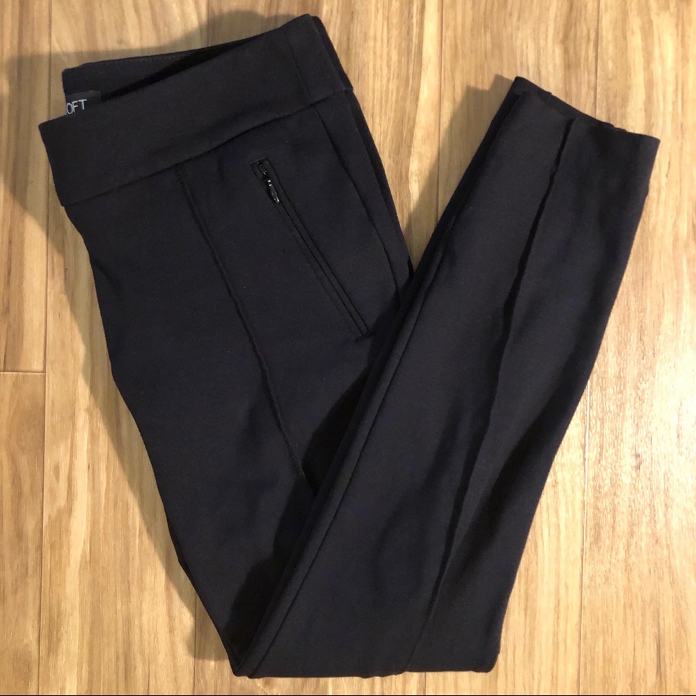 Loft Black Dress Leggings Size 2P Petite